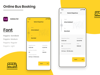Online Bus booking android app apps apps design branding bus booking ticket ui uiux ux