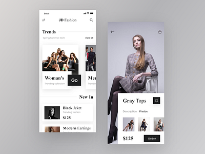Fashion app UI android app apps apps design branding cart design fashion fashion app fashion brand fashion design fashion illustration shop ui ui uiux