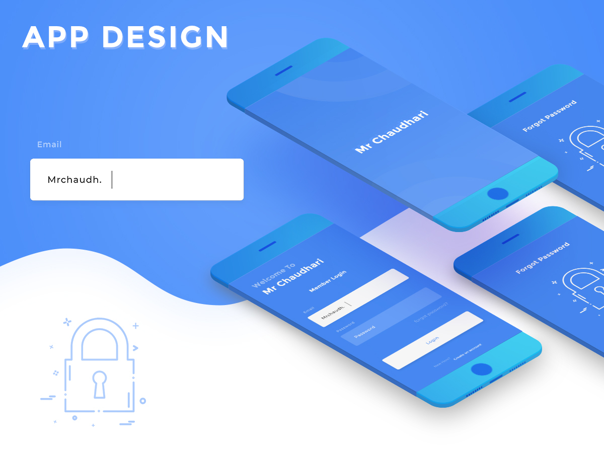 Splash Login And Forgot Password By Mr Chaudhari On Dribbble