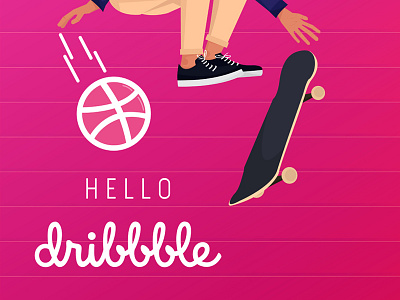 First Shots Dribble illustration lifestyle skateboard
