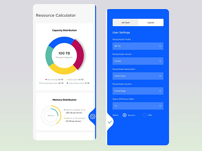 Sizer calculation calculator app mobile app mobile ui resource management