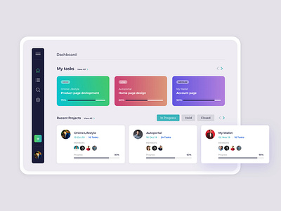 Project management tool - Dashboard dashboard dashboard app dashboard design project management tool project managment tablet app tablet design task management task manager web apps website design