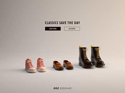 Buy Shoes Online? 3d c4d fashion render shoes shop now ui ux webdesign website