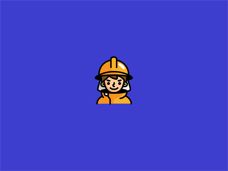 Fireman animation illustration