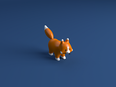 A Fox 3d 3d modeling animal c4d character character design cinema 4d fox render texture