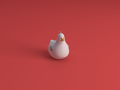 A Bird 3d 3d modeling bird c4d character character design cinema 4d illustration