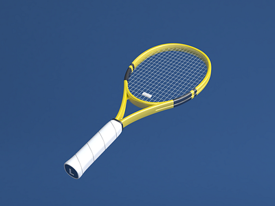 A Racket 🎾 3d modeling c4d cinema 4d racket sports tennis