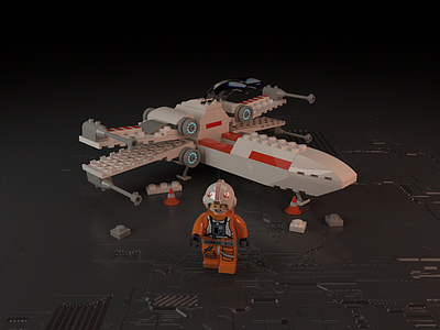 LEGO Rebels 3d 3d modeling astronaut c4d character cinema 4d lego space spaceship star wars