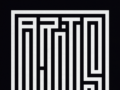 A R T S Labyrinth art arts design labyrinth music poster print record label sticker