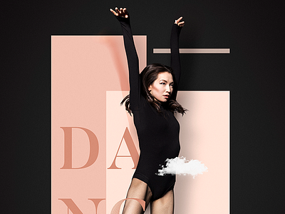 DANCE art dance geometric layout model poster print retouching simplicity vienna