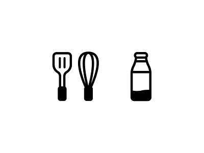kitchen milk branding design icon illustration vector