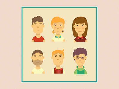 people icon for GOPHO icon illustrator people
