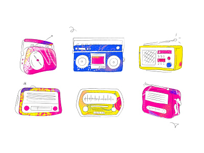 Radio icon illustration vector