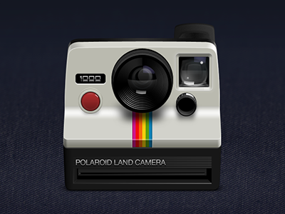 Polaroid Land Camera 1000 blue camera green jeans lens orange polaroid red yellow