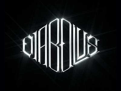 Diabolus Band Logo 3d 3d render art direction branding cinema 4d cinema4d design lettering logo music art typography