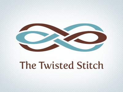 The Twisted Stitch Logo graphic design logo vector