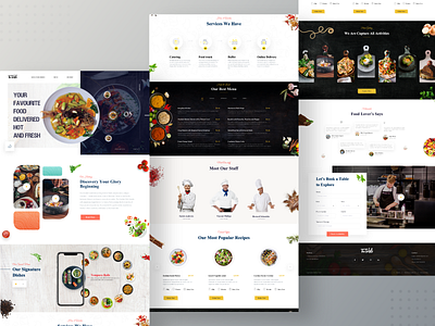 Restaurant Landing Page - The Table booking restaurant table branding chennai creative design design dishes food website gradient illustration interface minimal online delivery online order restaurant landing page restaurant website trending design typography ui ux