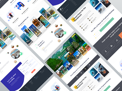 Travel Booking Landing Page - Travel 360 degree branding chennai creative landing page design explore gradient interface minimal one page layout tourism website travel agency travel booking landing page travel home page trending design trip planner typography ui ux vacation vector website design