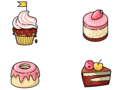 Dessert icons