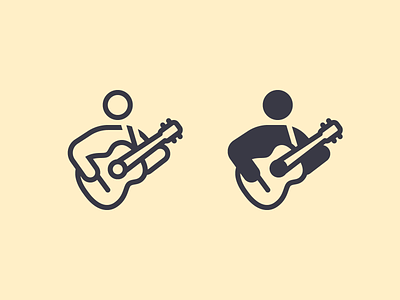 iOS icons: Guitar Player