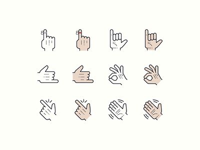 Hand Drawn icons: Hands