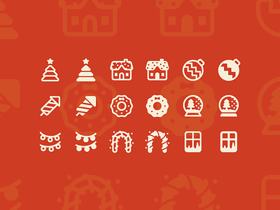 Fluent System icons: Christmas christmas christmas card christmas icons christmas tree christmas wreath design design elements digital art glyphs graphic design holidays icon icon set icons icons8 outline snowball ui vector winter