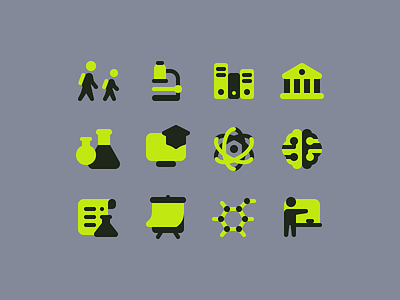 Plumpy icons: Science design digital art education app glyphs graphic design icon icon set icons icons8 online courses physics remote working school app science studying teacher two tone ui university vector