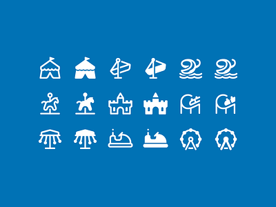 Fluent System icons: Amusement Park