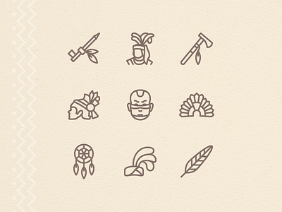 iOS icons: Native Americans Culture