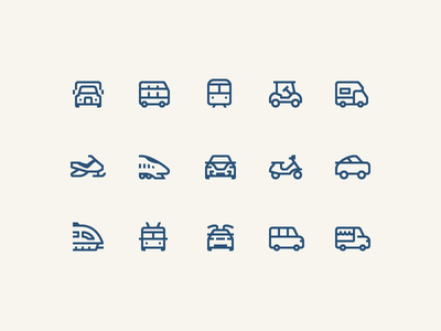 1em icons: Ground Transportation