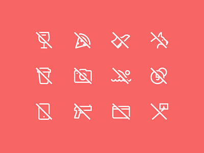 Simple Small icons: Restrictions 1em city design digital art icon icon set icons no photo outline restriction ui vector