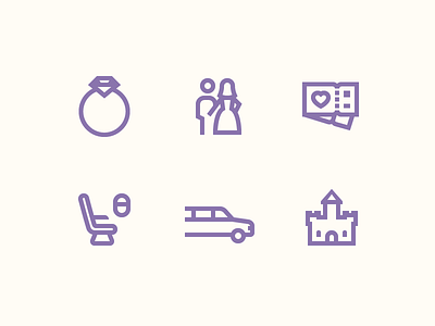 Windows 10 Icons: Lavender Wedding Story