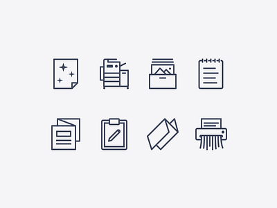 iOS icons: Office Equipment & Supplies