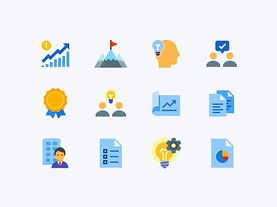 Flat Color icons: Project Management