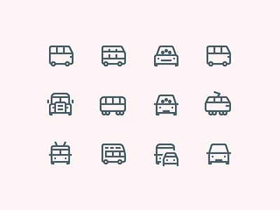 Simple Small icons: Urban Public Transport