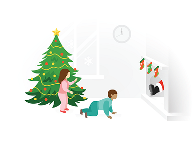 Fogg Illustrations: Waiting character character design christmas christmas tree color coming soon design digital art graphic design icons8 illustration kids santa claus ui ux vector waiting winter