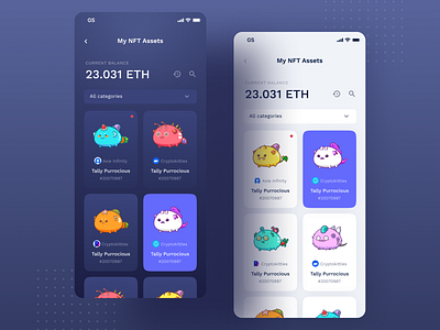 Dapp Games - NFT Assets app application ui bitcoin blockchain crypto crypto wallet cryptocurrency decentralized ethereum ui uiux ux