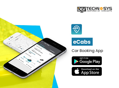 eCabs Car Booking App app branding design illustration ui ux web