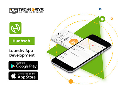 Huebsch Laundry App Development branding design ux web
