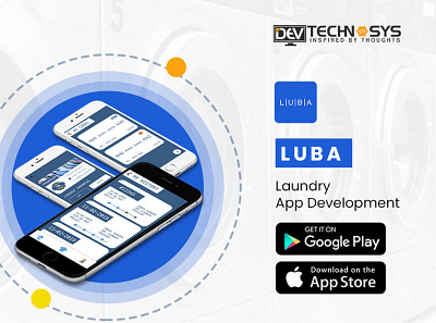 Luba - Laundry App Development branding design ui ux web