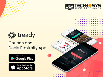 Tready Coupon and Deals Proximity App app branding design illustration ui ux web