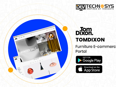 TOMDIXON Furniture E-commerce Portal branding design ux web