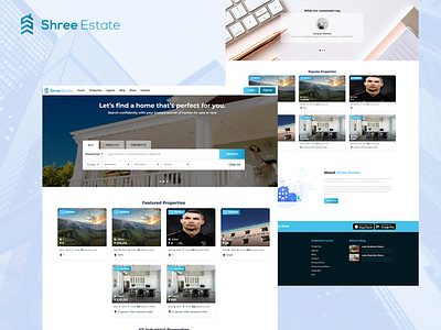 Shree Estate: design devtechnosys graphic design real estate website ui ux web