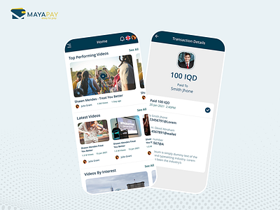 MayaPay : E-wallet App app design devtechnosys ewallet app ui ux