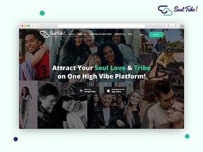 Soul Tribe : Dating Website dating website design devtechnosys ui ux web