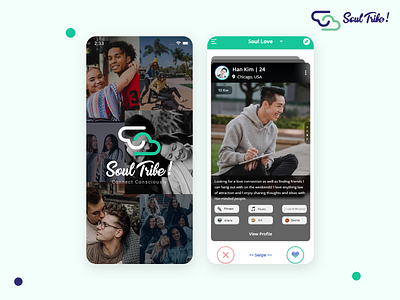 Soul Tribe : Dating App app dating app design devtechnosys ui ux