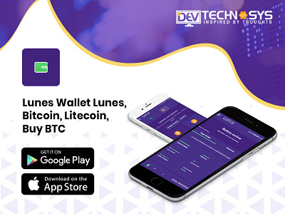 Lunes Wallet Lunes, Bitcoin, Litecoin, Buy BTC app branding design icon illustration typography ui ux web website