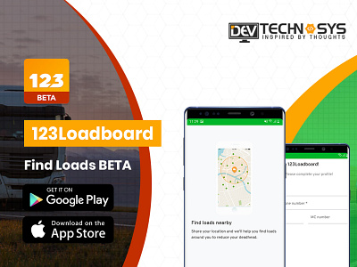 123Loadboard Find Loads BETA app branding design icon illustration ui ux web website