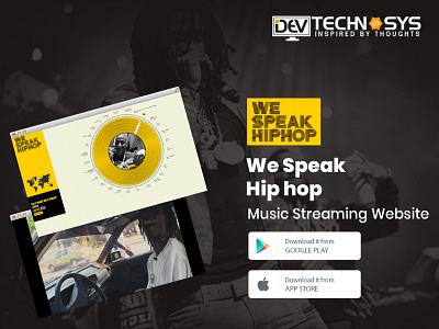 We Speak Hip hop Music Streaming Website branding design ui ux web