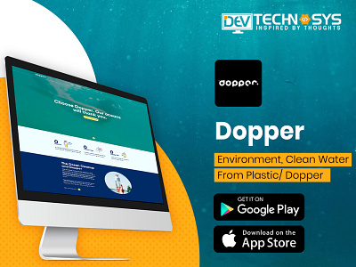 Dopper Environment, Clean Water From Plastic/ Dopper​​​​​​​ design ui ux web